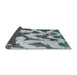 Sideview of Abstract Light Steel Blue Modern Rug, abs873