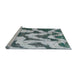 Sideview of Machine Washable Abstract Light Steel Blue Rug, wshabs873