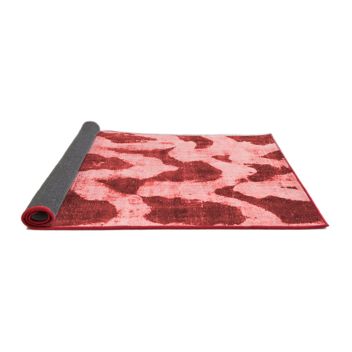 Abstract Red Modern Area Rugs