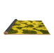 Sideview of Abstract Yellow Modern Rug, abs873yw