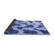 Sideview of Abstract Blue Modern Rug, abs873blu