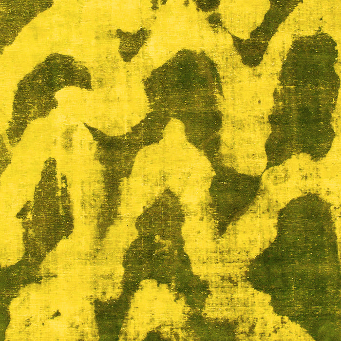 Abstract Yellow Modern Rug, abs873yw