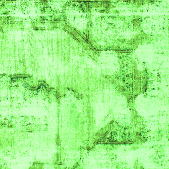 Abstract Green Modern Rug, abs874grn