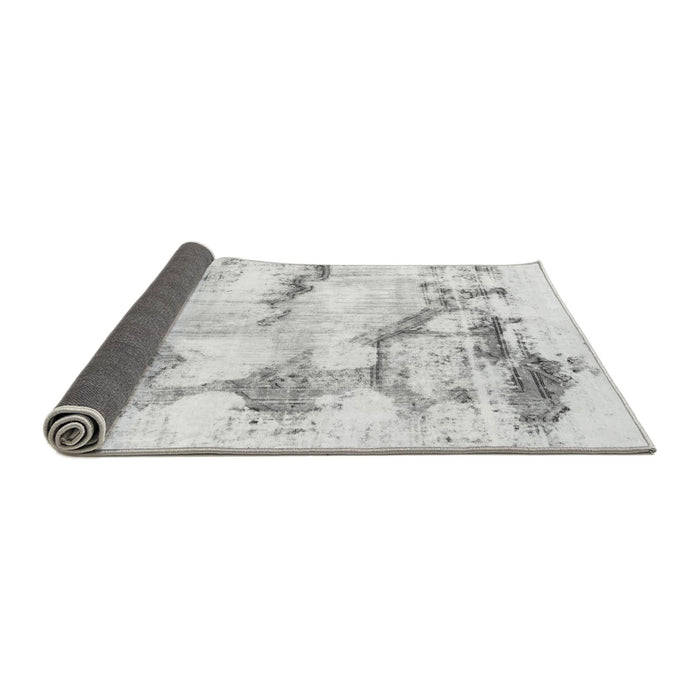 Sideview of Abstract Gray Modern Rug, abs874gry