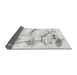 Sideview of Abstract Gray Modern Rug, abs874gry