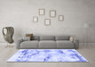 Machine Washable Abstract Blue Modern Rug in a Living Room, wshabs874blu