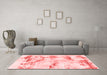 Modern Red Washable Rugs