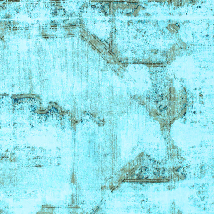 Machine Washable Abstract Light Blue Modern Rug, wshabs874lblu