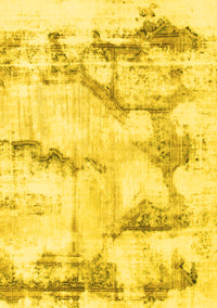 Abstract Yellow Modern Rug, abs874yw