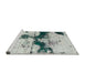 Sideview of Machine Washable Abstract Grey Gray Rug, wshabs875