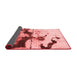 Abstract Red Modern Area Rugs