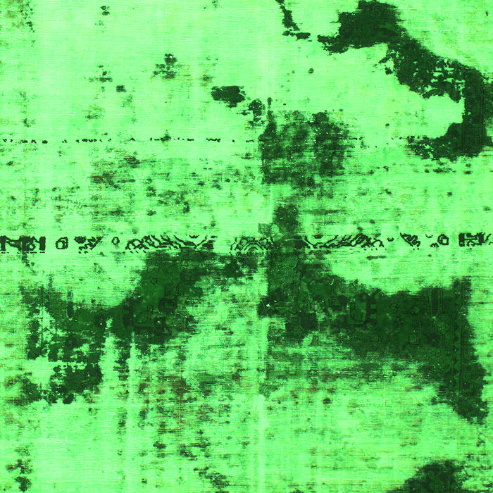 Machine Washable Abstract Green Modern Area Rugs, wshabs875grn