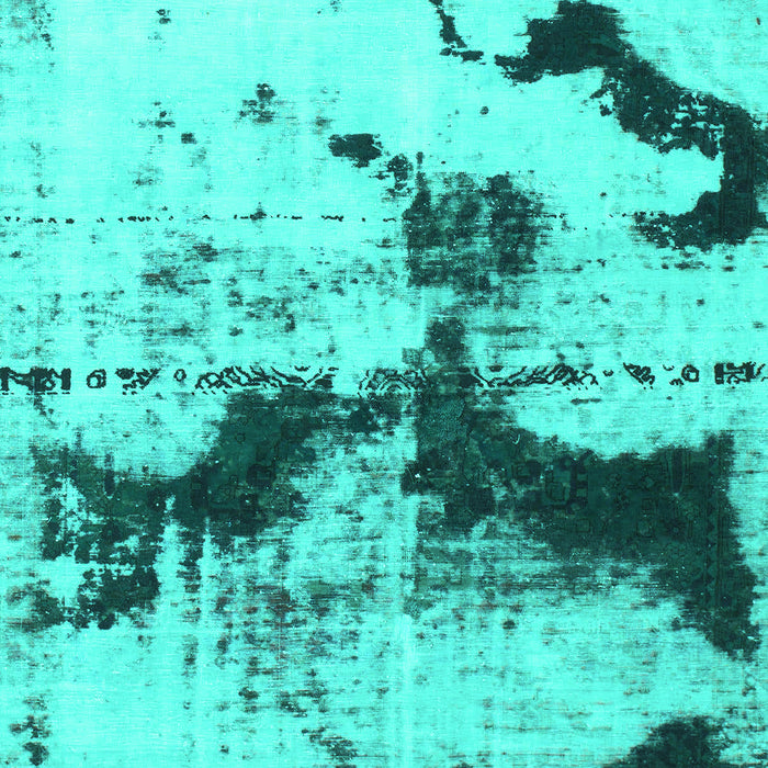 Abstract Turquoise Modern Rug, abs875turq