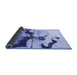 Sideview of Abstract Blue Modern Rug, abs875blu