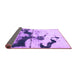 Sideview of Abstract Purple Modern Rug, abs875pur