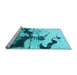 Sideview of Machine Washable Abstract Light Blue Modern Rug, wshabs875lblu