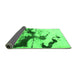 Sideview of Abstract Green Modern Rug, abs875grn