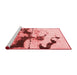 Modern Red Washable Rugs