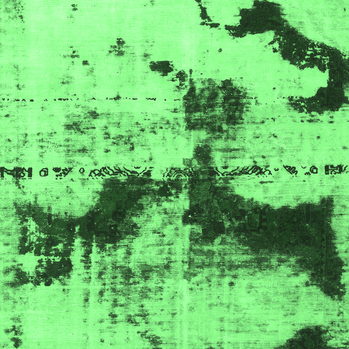 Machine Washable Abstract Emerald Green Modern Area Rugs, wshabs875emgrn