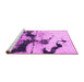 Sideview of Machine Washable Abstract Pink Modern Rug, wshabs875pnk