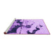 Sideview of Machine Washable Abstract Purple Modern Area Rugs, wshabs875pur