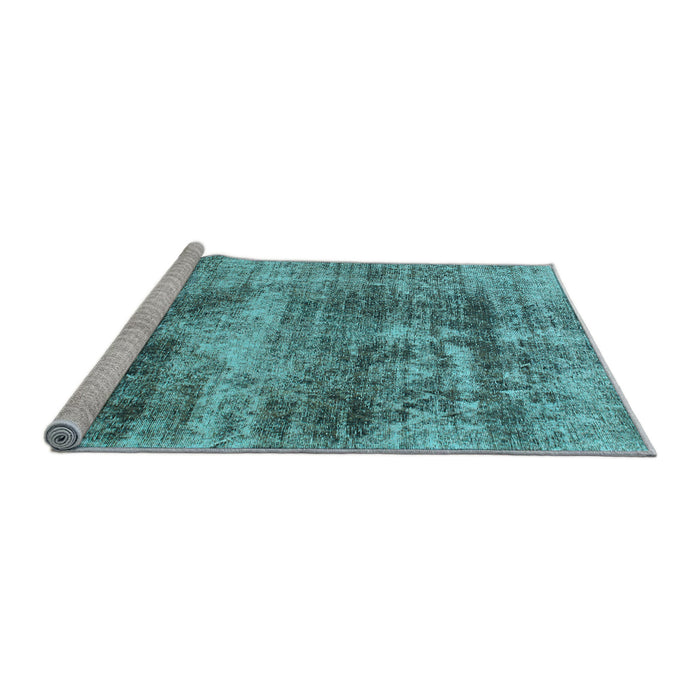 Sideview of Machine Washable Abstract Light Blue Modern Rug, wshabs876lblu