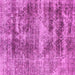 Square Abstract Pink Modern Rug, abs876pnk