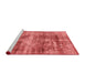 Modern Red Washable Rugs