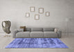 Machine Washable Abstract Blue Modern Rug in a Living Room, wshabs876blu