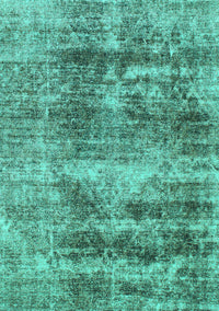 Abstract Turquoise Modern Rug, abs876turq