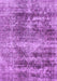 Machine Washable Abstract Purple Modern Area Rugs, wshabs876pur