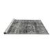 Sideview of Machine Washable Abstract Gray Modern Rug, wshabs876gry