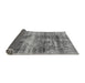 Sideview of Abstract Gray Modern Rug, abs876gry