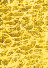 Abstract Yellow Modern Rug, abs877yw