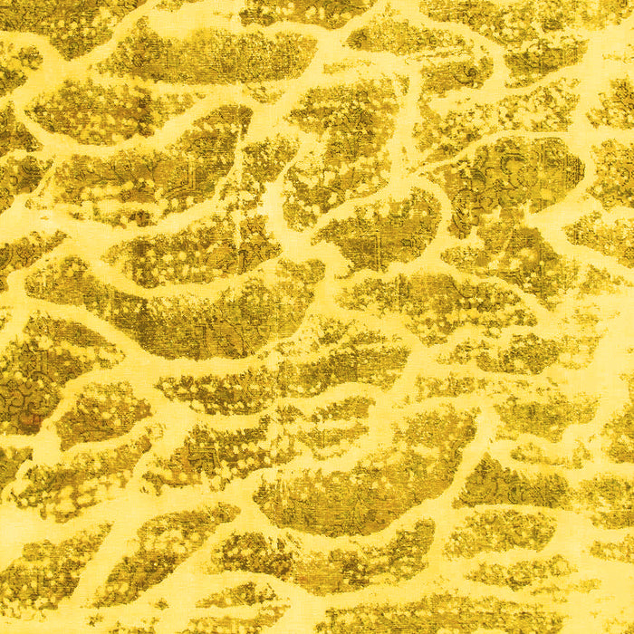 Abstract Yellow Modern Rug, abs877yw