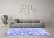 Machine Washable Abstract Blue Modern Rug in a Living Room, wshabs877blu