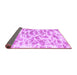 Sideview of Abstract Purple Modern Rug, abs877pur