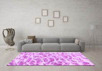 Machine Washable Abstract Purple Modern Rug, wshabs877pur