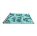 Sideview of Machine Washable Abstract Light Blue Modern Rug, wshabs878lblu