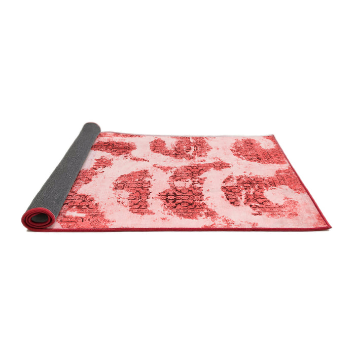 Abstract Red Modern Area Rugs