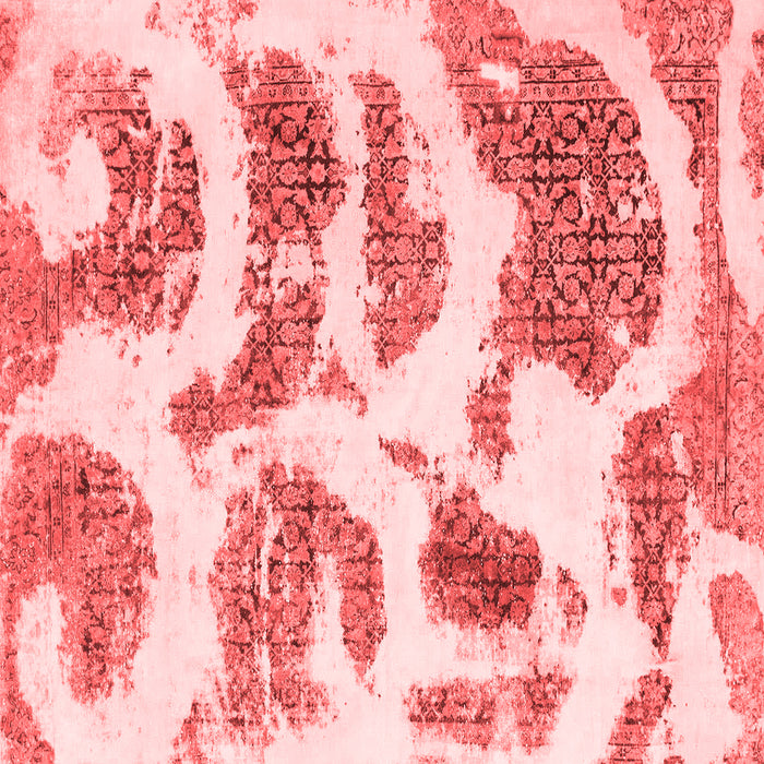 Machine Washable Abstract Red Modern Rug, wshabs878red