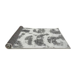 Sideview of Abstract Gray Modern Rug, abs878gry