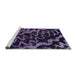 Sideview of Machine Washable Abstract French Lilac Purple Rug, wshabs879