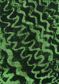 Abstract Green Modern Rug, abs879grn