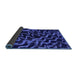 Sideview of Abstract Blue Modern Rug, abs879blu