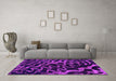 Machine Washable Abstract Pink Modern Rug in a Living Room, wshabs879pnk