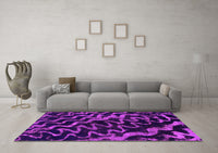 Machine Washable Abstract Pink Modern Rug, wshabs879pnk