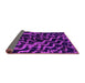 Sideview of Abstract Pink Modern Rug, abs879pnk