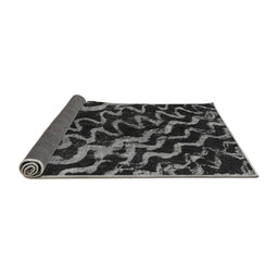 Sideview of Abstract Gray Modern Rug, abs879gry
