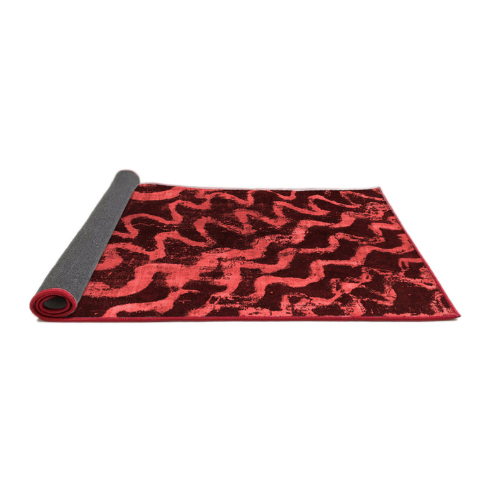 Abstract Red Modern Area Rugs